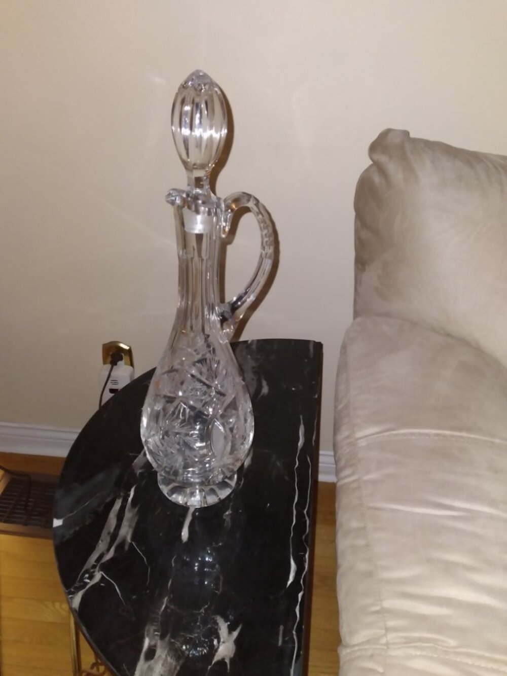 Vintage Crystal Decanter, Made in Europe